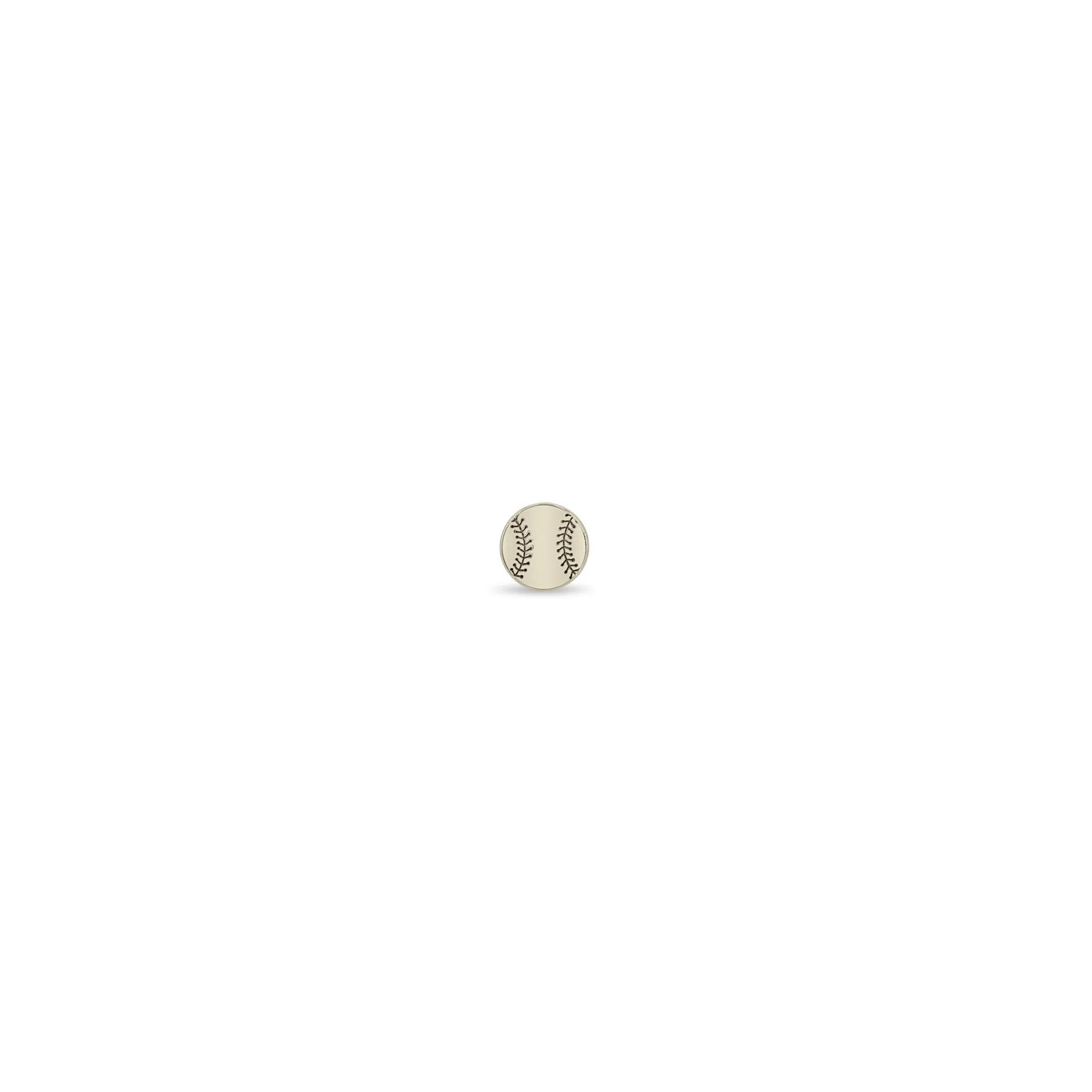 14k Itty Bitty Baseball Stud
