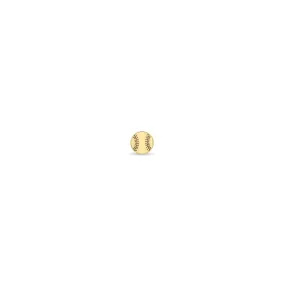 14k Itty Bitty Baseball Stud