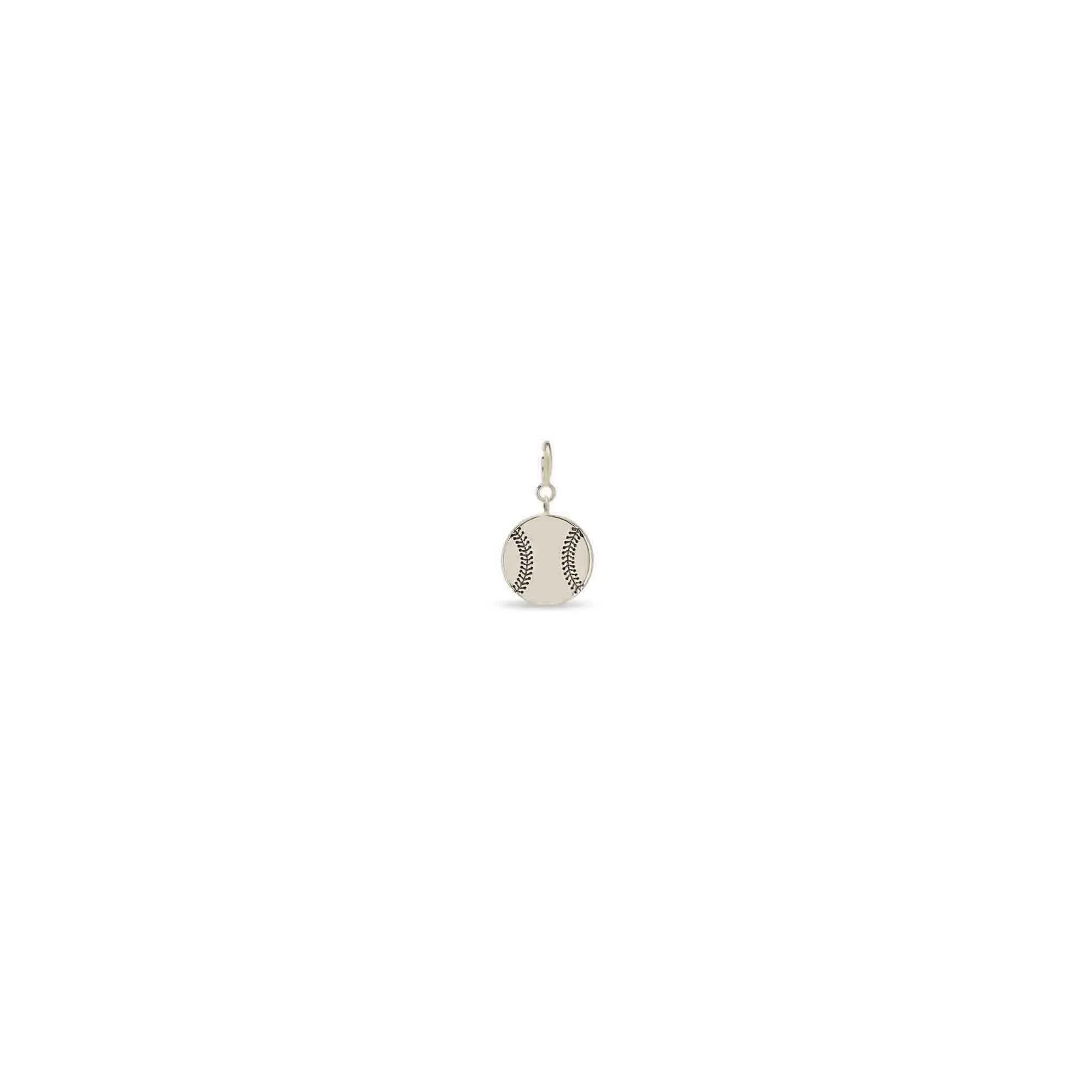 14k Single Midi Bitty Baseball Charm
