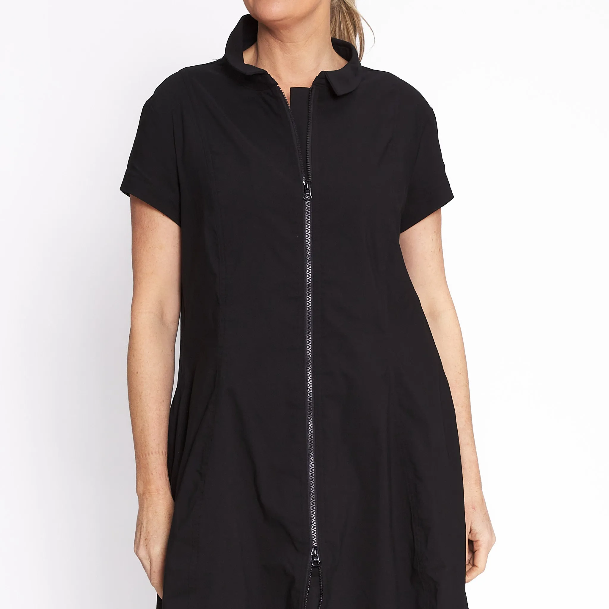 A Zip Dress - Black