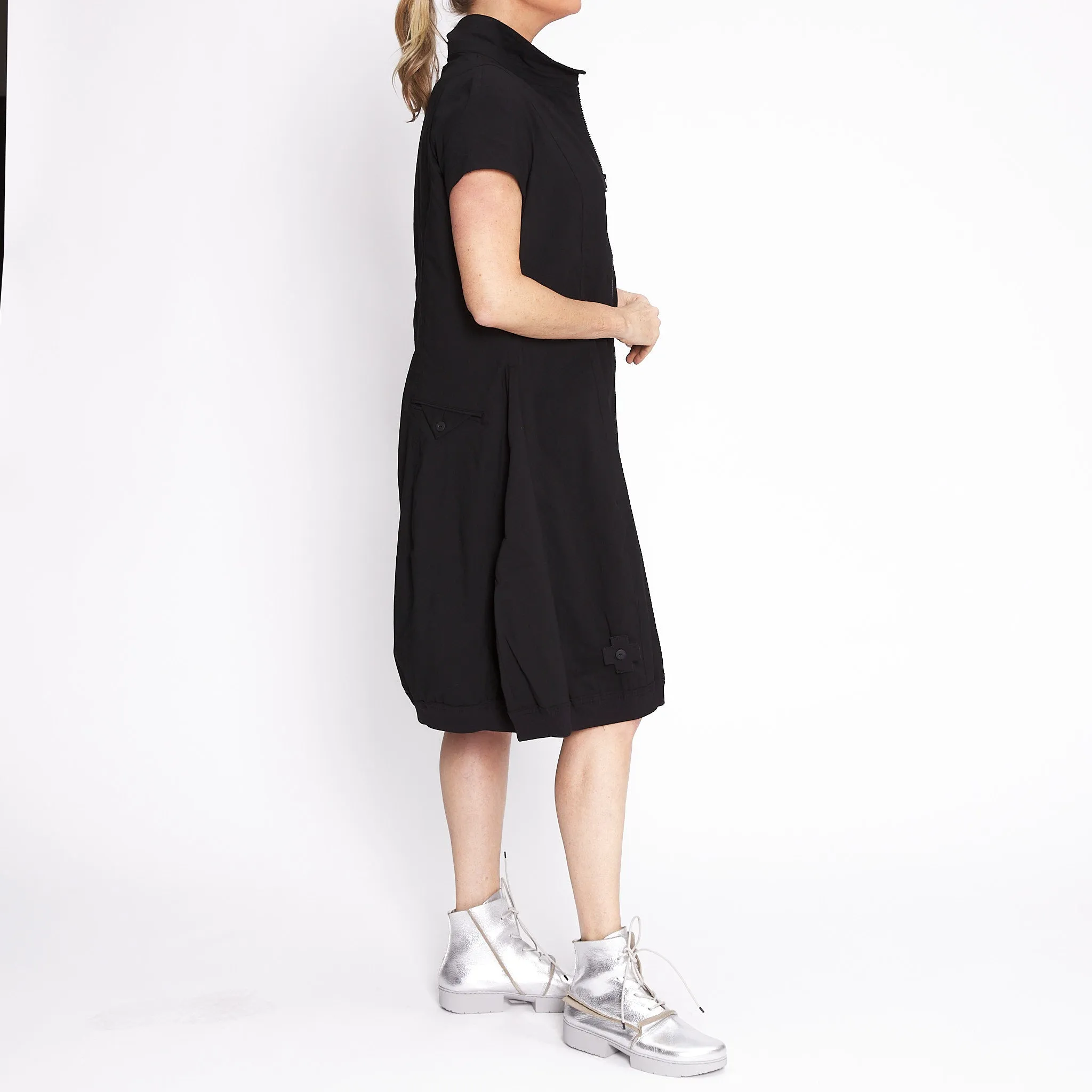 A Zip Dress - Black