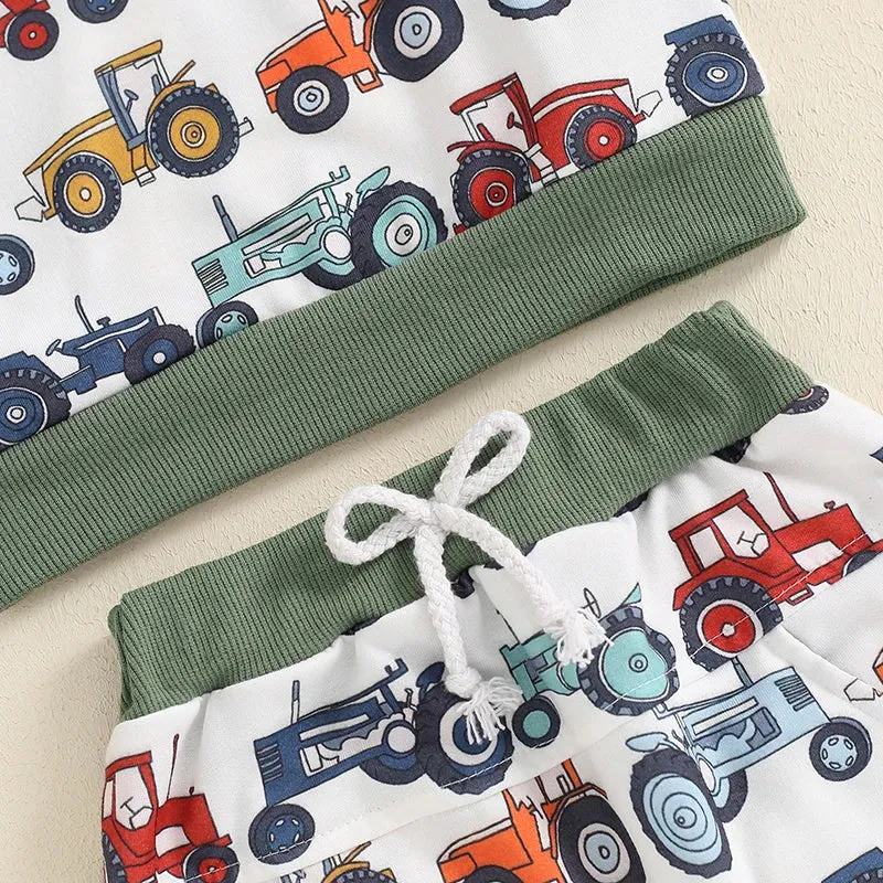 Baby Toddler Boys Tractor Farm Western Loungewear