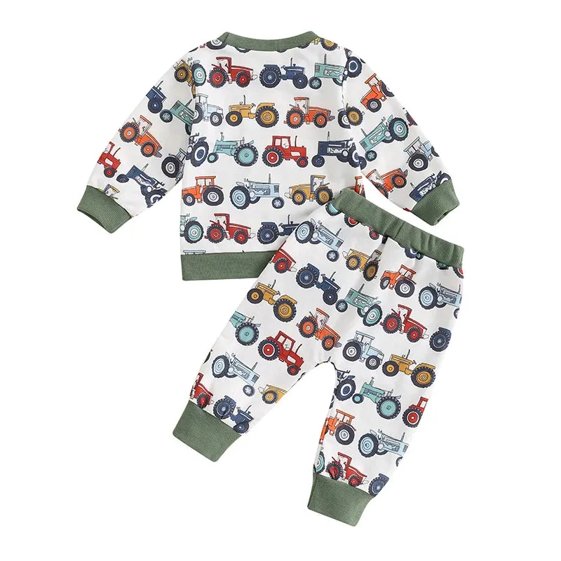 Baby Toddler Boys Tractor Farm Western Loungewear