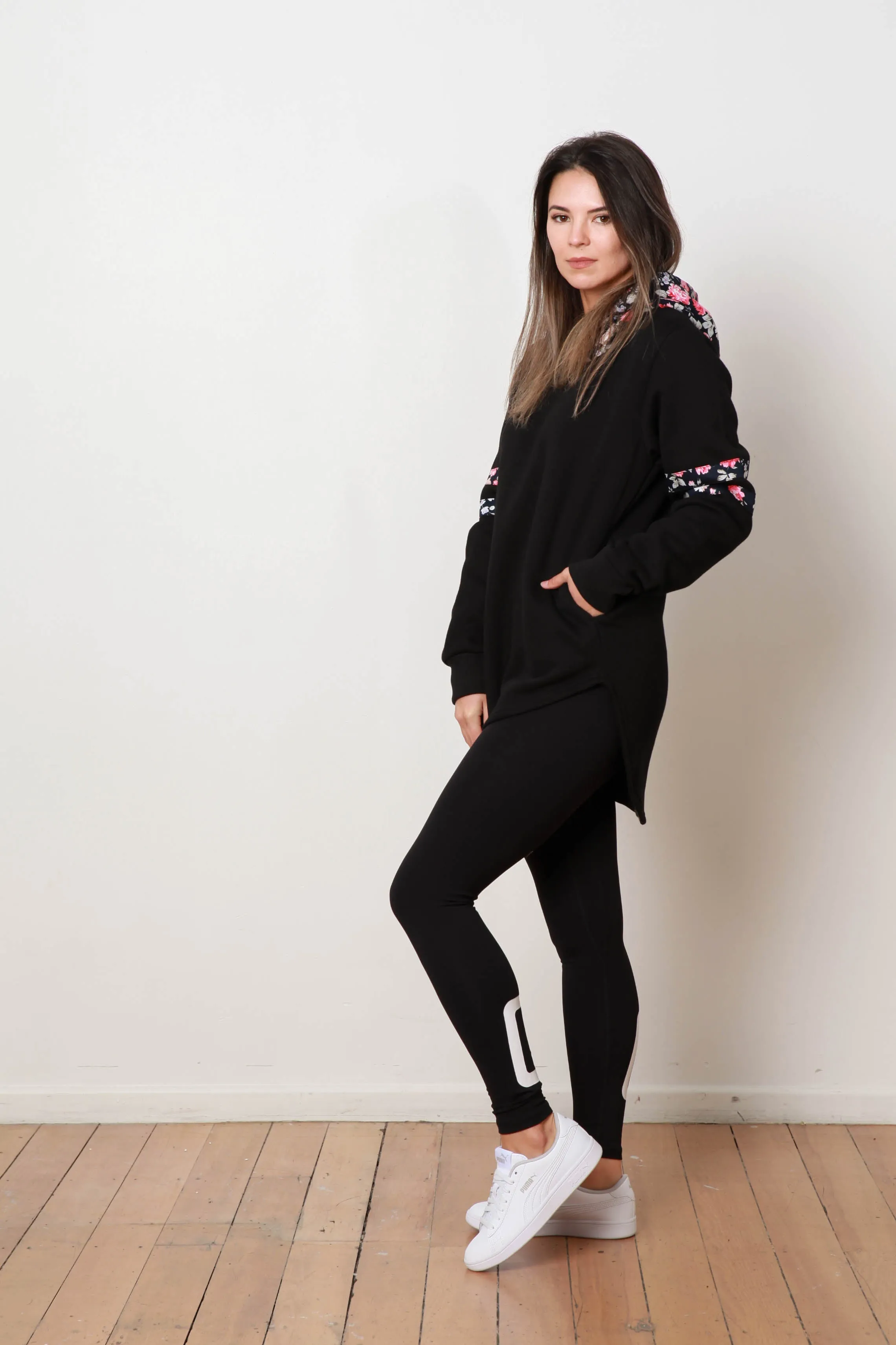 BELLA BASEBALL HOODY