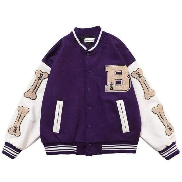 Bone Varsity Jacket