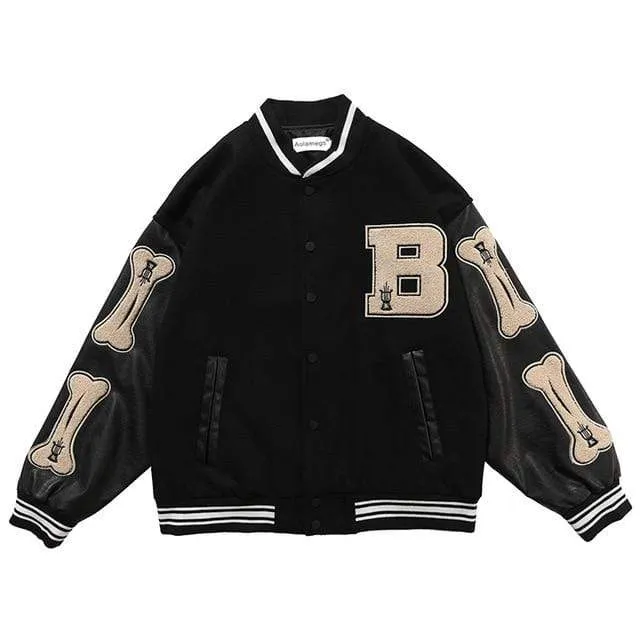 Bone Varsity Jacket