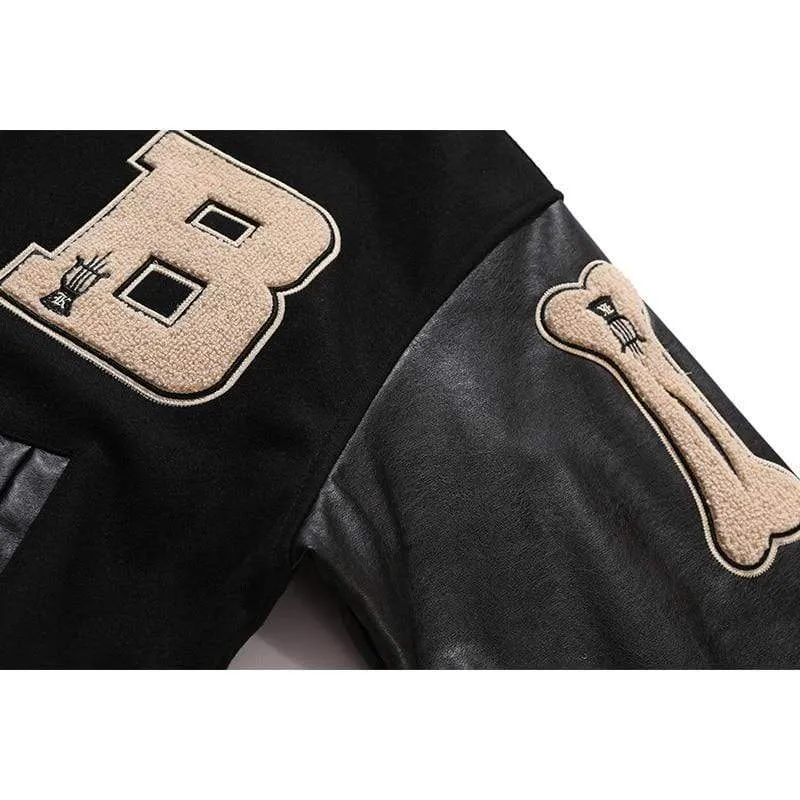 Bone Varsity Jacket