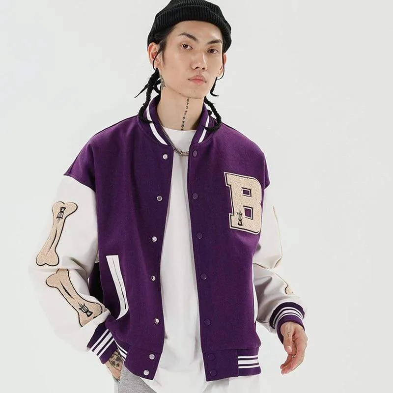 Bone Varsity Jacket