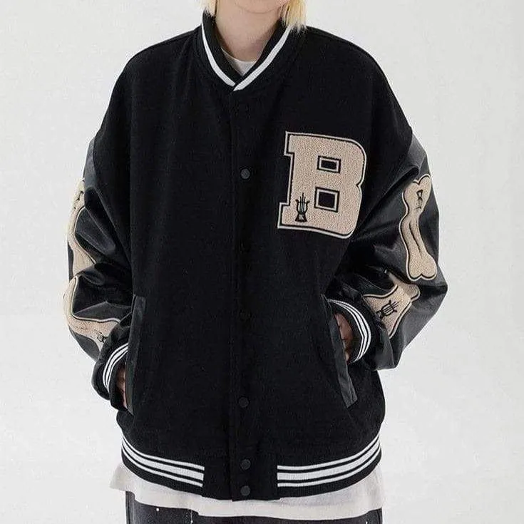 Bone Varsity Jacket