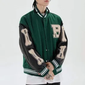 Bone Varsity Jacket