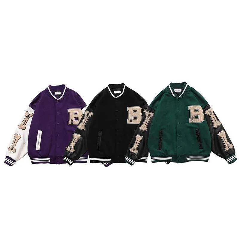 Bone Varsity Jacket