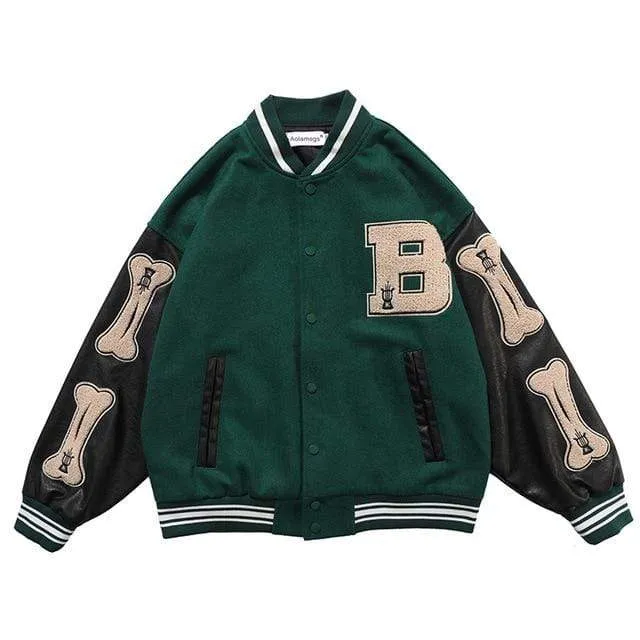 Bone Varsity Jacket