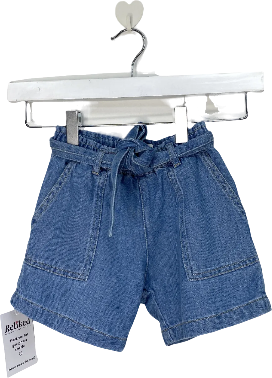 Bonpoint Blue Denim Shorts 4 Years