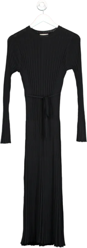 DISSH Black Ada Long Sleeve Midi Dress UK XS