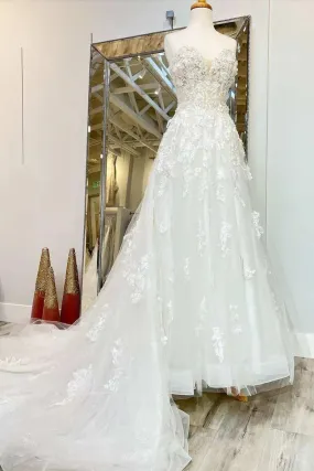 DollyGown Strapless Lace Wedding Dress