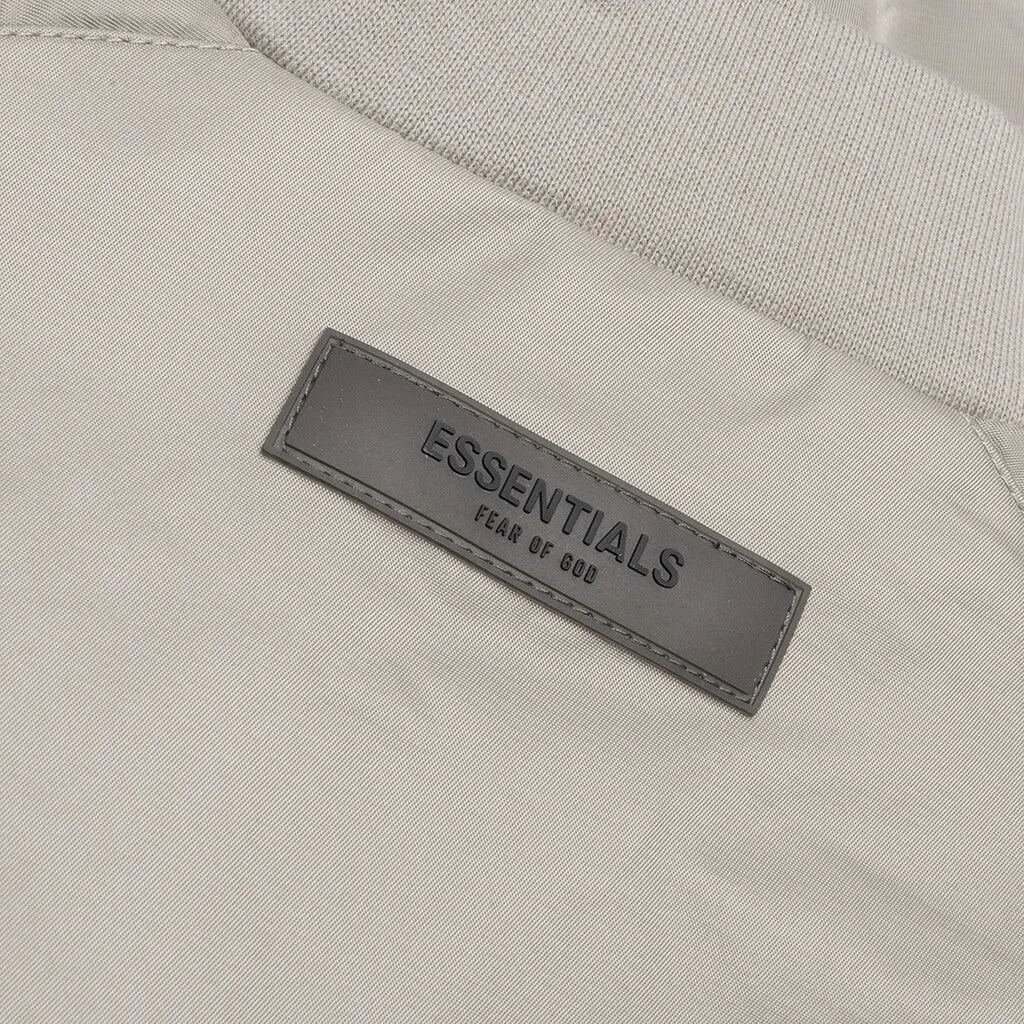 Essentials Kid's Baseball Jacket - Desert Taupe