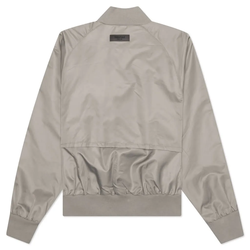 Essentials Kid's Baseball Jacket - Desert Taupe