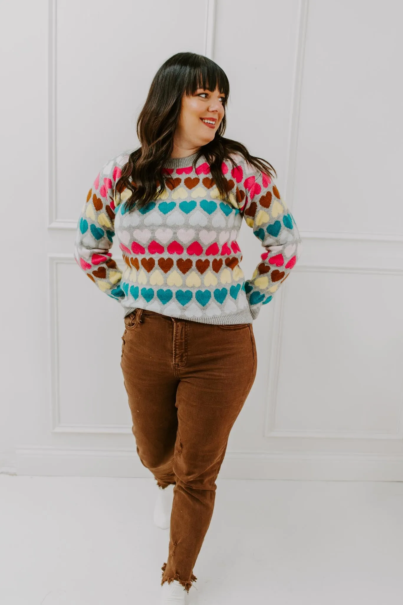Heart On Your Sleeve Knit Sweater