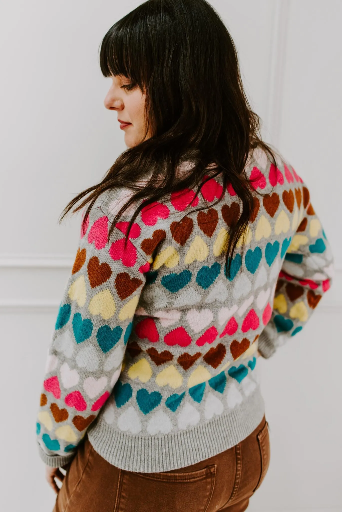 Heart On Your Sleeve Knit Sweater