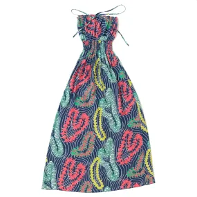 Ho'olaule'a (Long Halter Dress) - Navy