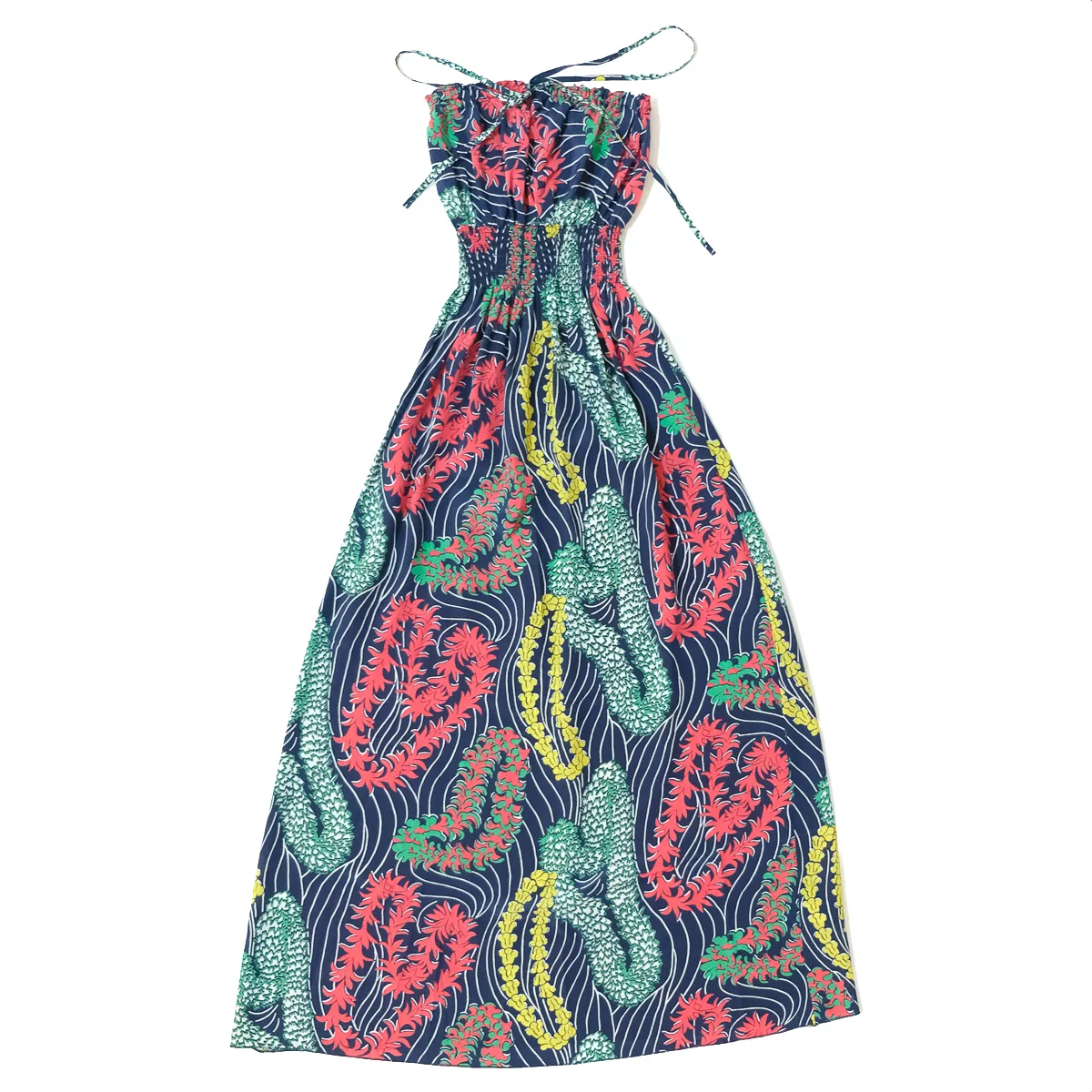 Ho'olaule'a (Long Halter Dress) - Navy