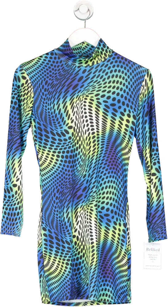 I saw it first Multicoloured Optical Illusion Dress UK 4