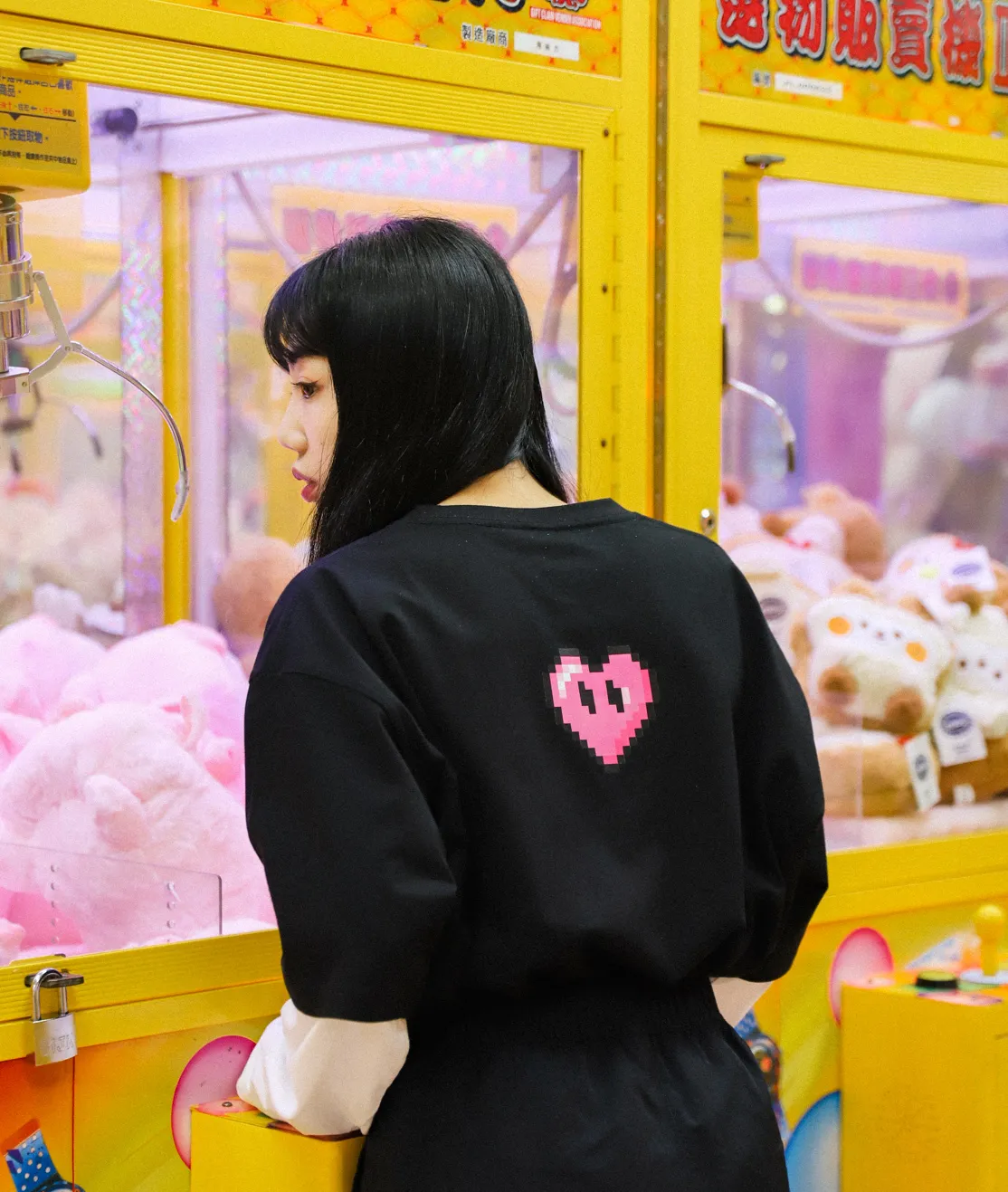 #KEEP PIXEL HEART TEE 【KS205】