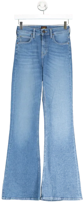 Lee Blue Wide Leg Denim Jeans UK 8
