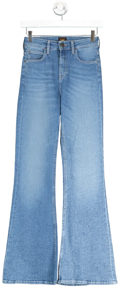 Lee Blue Wide Leg Denim Jeans UK 8