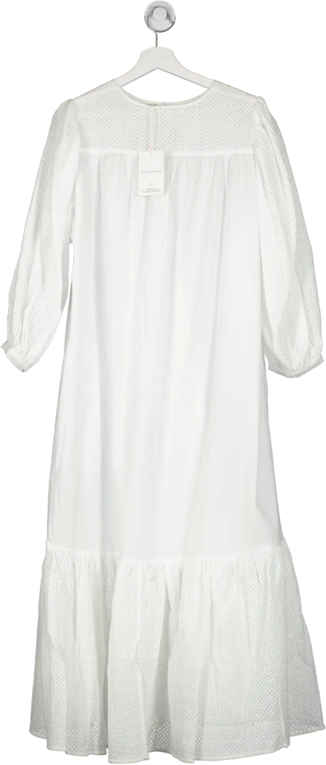 malene birger Darcya Organic Cotton Dress Pure White UK XL