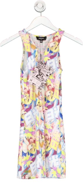 New Girl Order Multicoloured Front Lace Up Anime Dress UK 8