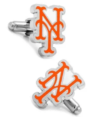 New York Mets Officially Licensed Cufflinks - Enamel Detail - Bullet Back