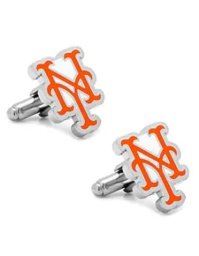 New York Mets Officially Licensed Cufflinks - Enamel Detail - Bullet Back
