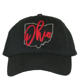 Ohio Black Baseball Hat