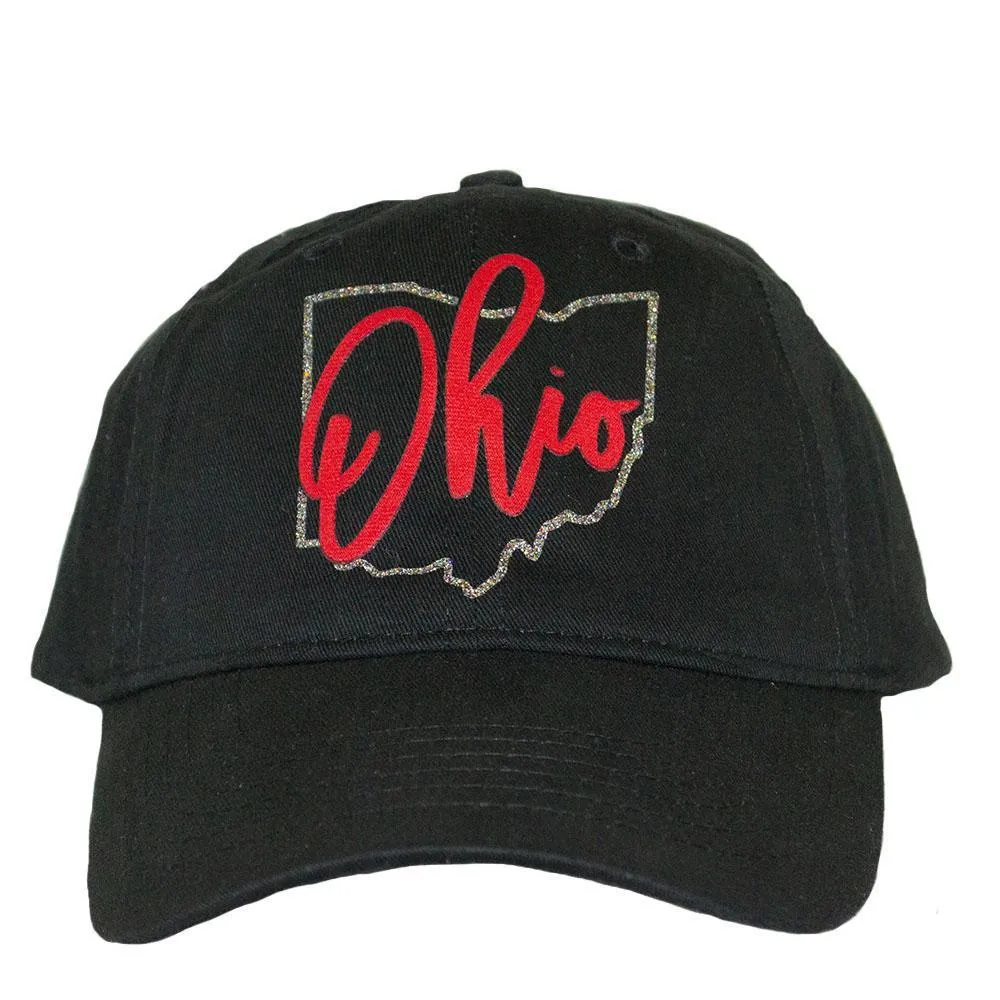 Ohio Black Baseball Hat