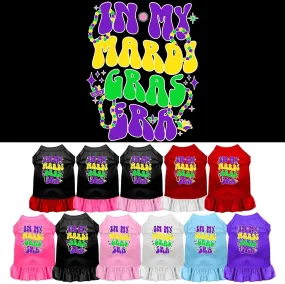 Pet Dog & Cat Screen Printed Dress "In My Mardi Gras Era"