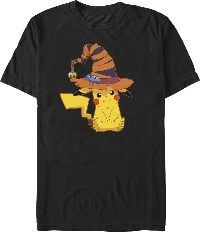 Pikachu Halloween Witch Pokemon T-Shirt