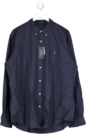 Polo Ralph Lauren Blue Custom Fit Oxford Shirt - Rl Navy UK XXL