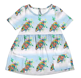 PREORDER Wildflower Butterfly Short Sleeve Pocket Dress (Ships w/c 16th Sept)
