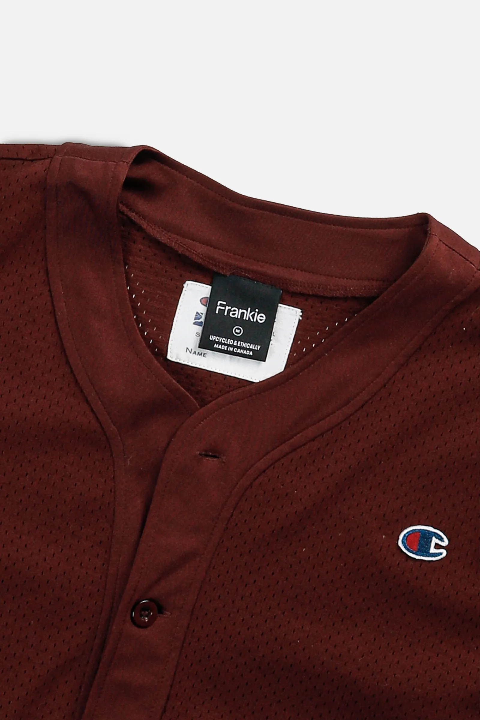 Rework Crop Champion Baseball Jersey - M