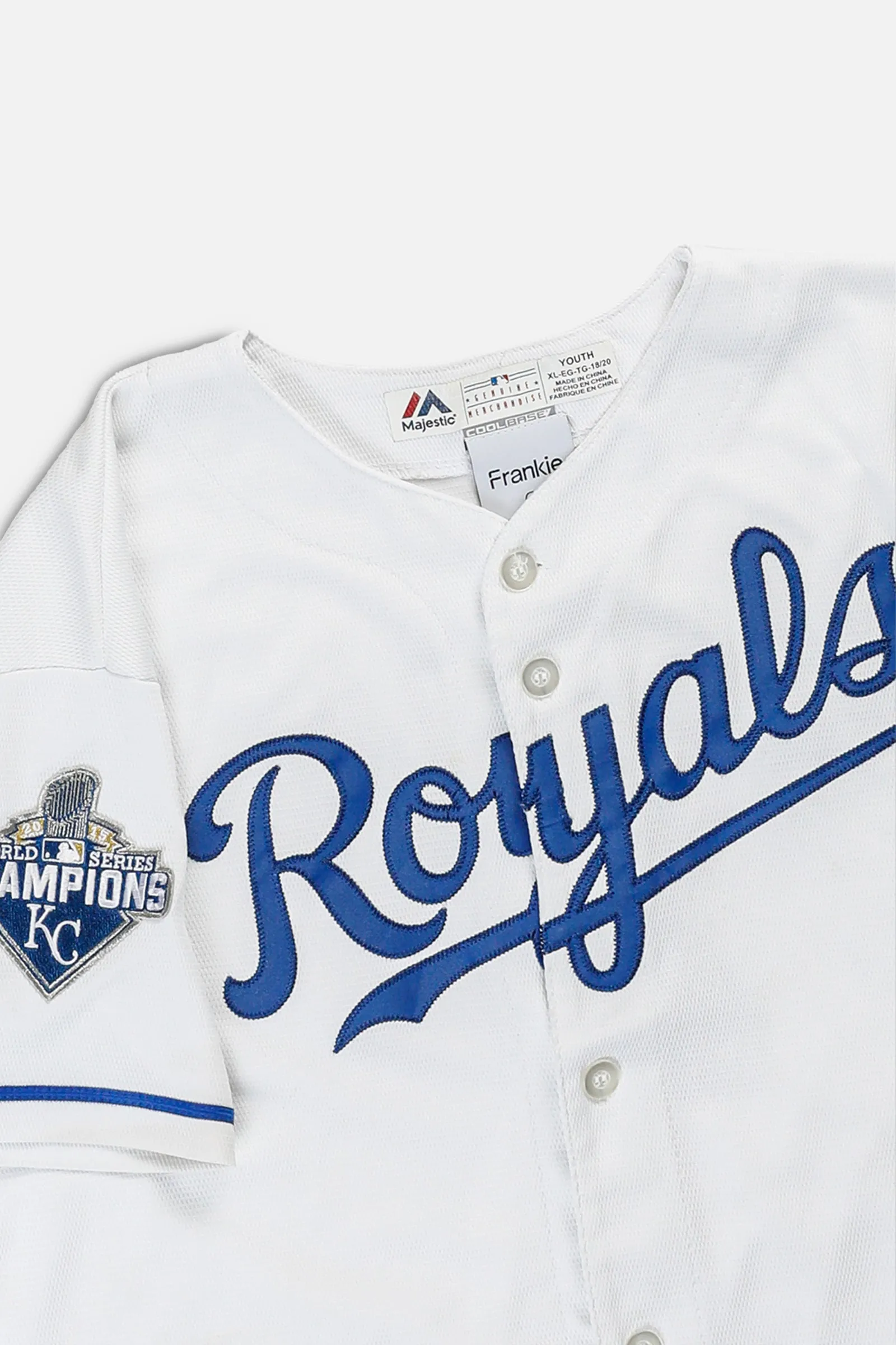 Rework Crop Kansas City Royals MLB Jersey - L