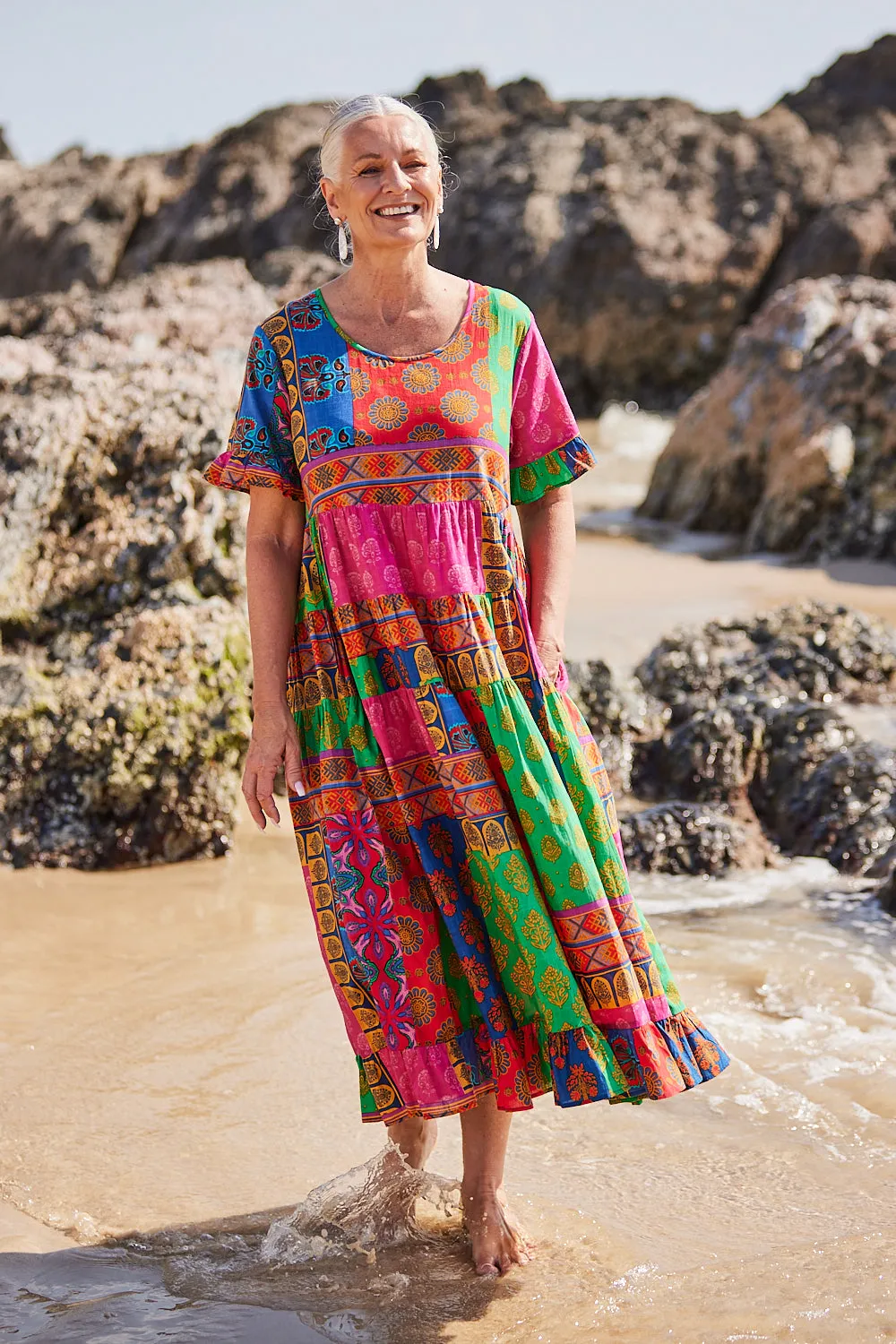 Sabre Maxi Dress in Elodie