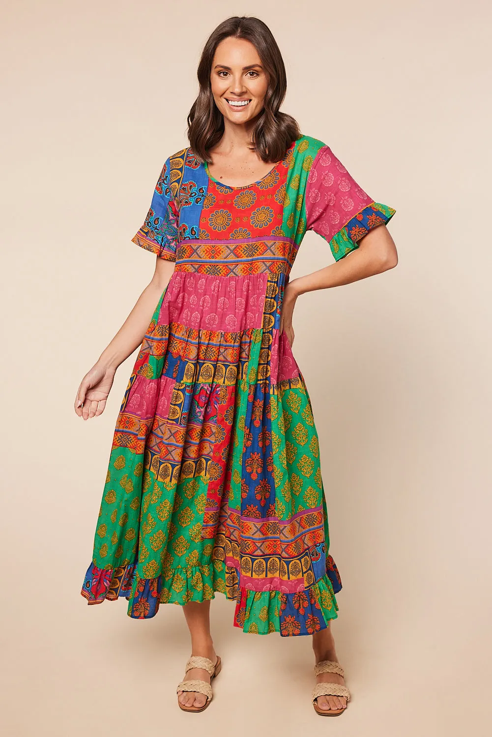Sabre Maxi Dress in Elodie