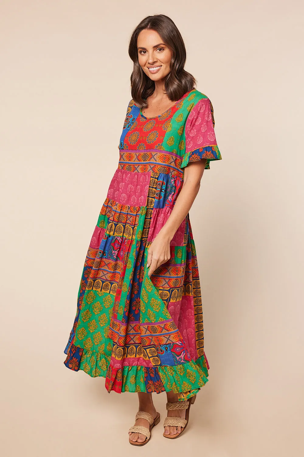 Sabre Maxi Dress in Elodie