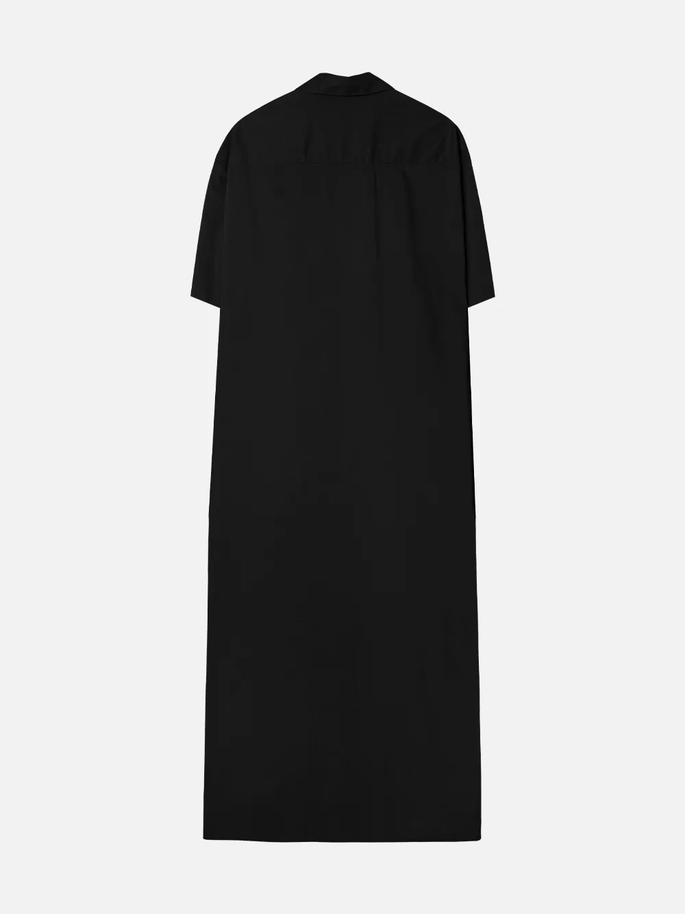 SHORT-SLEEVE PETER SHIRT DRESS (BLACK)