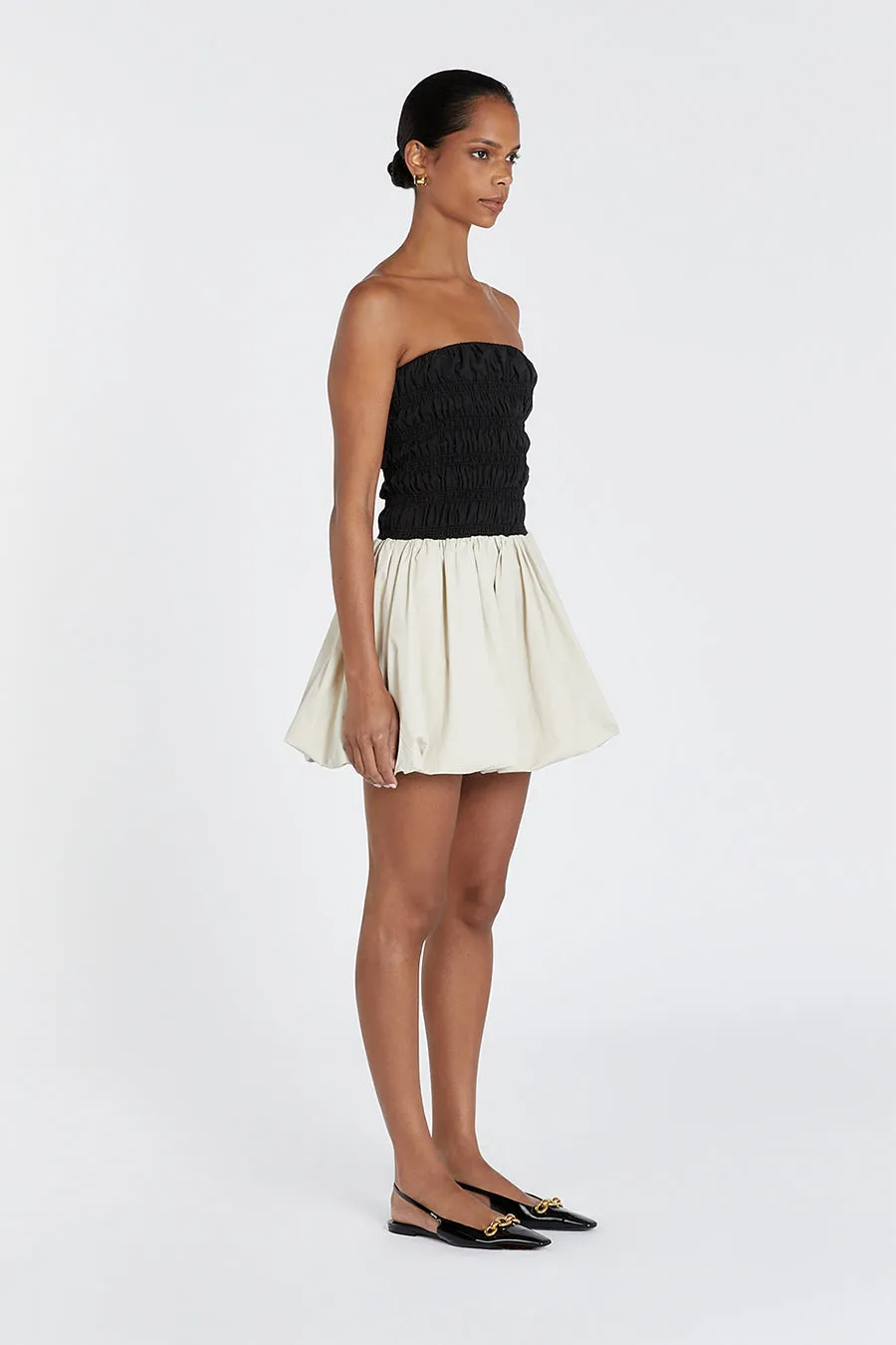 STEVIE BLACK AND STONE MINI DRESS