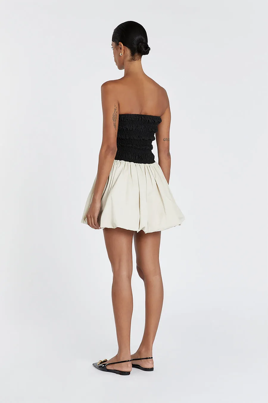 STEVIE BLACK AND STONE MINI DRESS