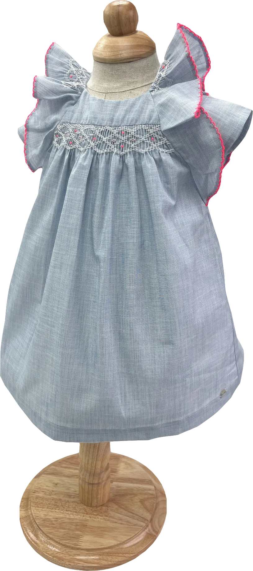 Tartine et Chocolat Blue Smocked Cotton Dress BNWT 9-12 Months