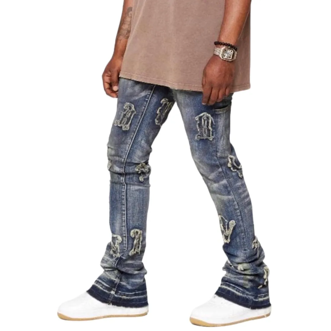 Valabasas Loomis Denim Stacked Jean (Blue Wash) VLBS3897