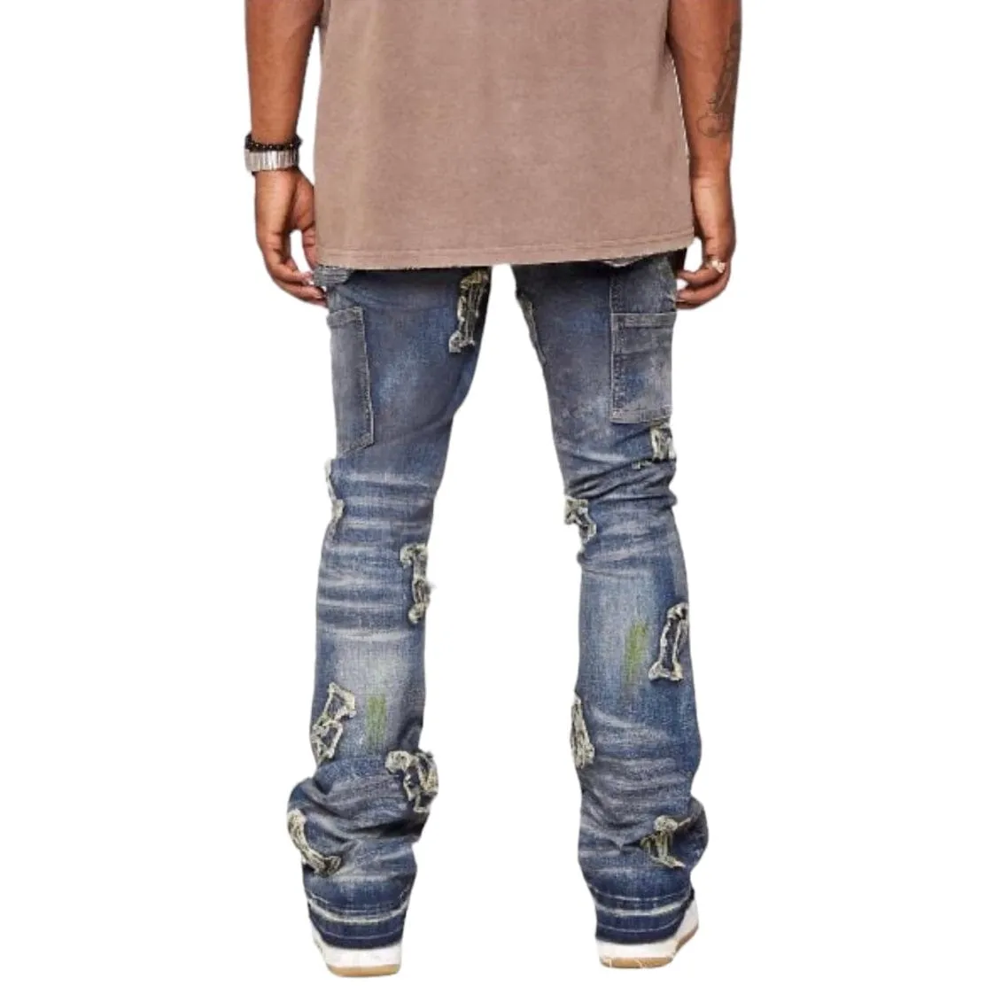 Valabasas Loomis Denim Stacked Jean (Blue Wash) VLBS3897